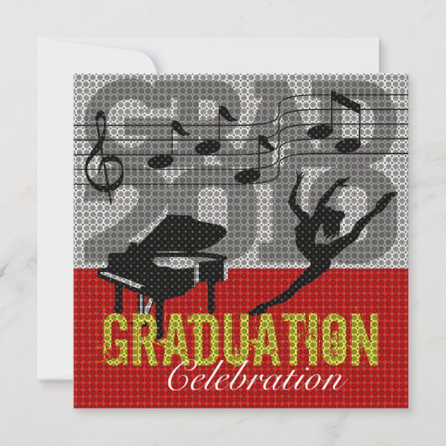 Performing Arts Graduation Party 2 Invitation (Front)