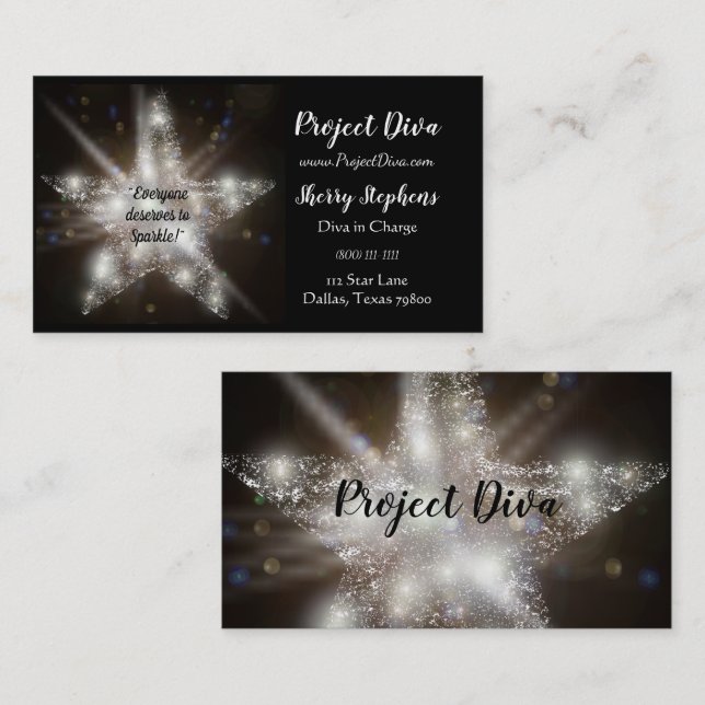 "Performing Arts & Stars" Business Cards (Front/Back)
