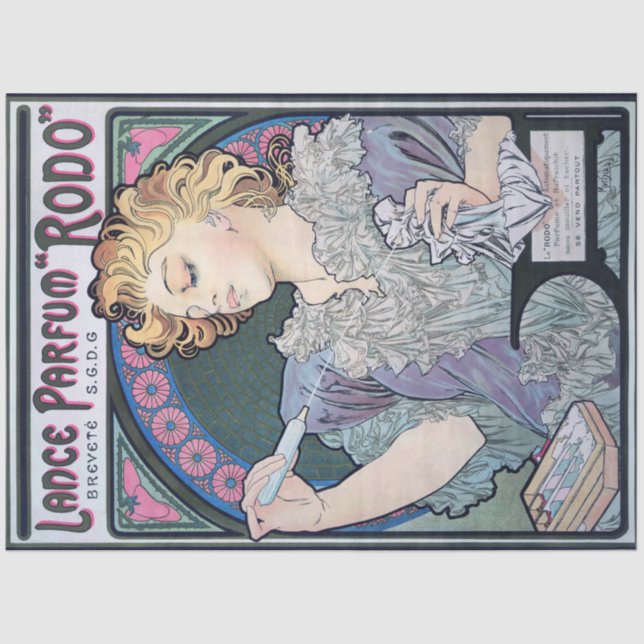 Perfume, Alphonse Mucha Tissue Paper (Front)