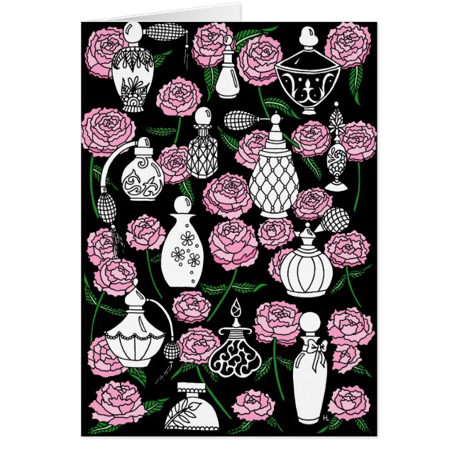 Perfume and Peonies Black (Front)