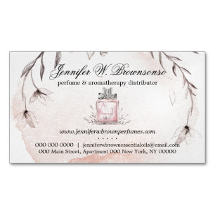 Perfume Aromatherapy Essential oils distributor Magnetic Business Card