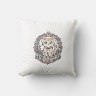Perfume Beauty Cat Cute Cat T-Shirt Design - Perfu Cushion