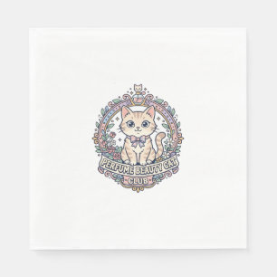 Perfume Beauty Cat Cute Cat T-Shirt Design - Perfu Napkin