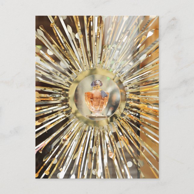 Perfume bottle postcard (Front)