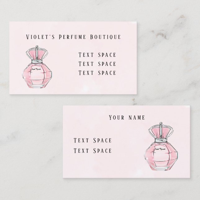 Perfume Boutique  Business Card (Front/Back)