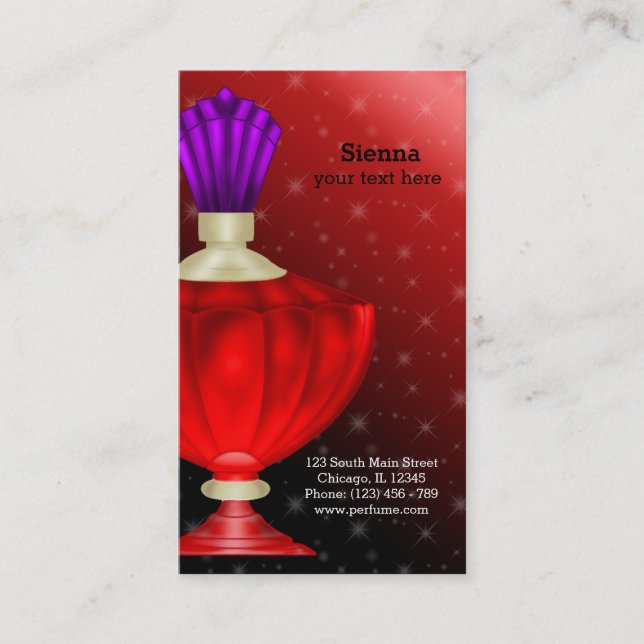 Perfume Business Card (Front)
