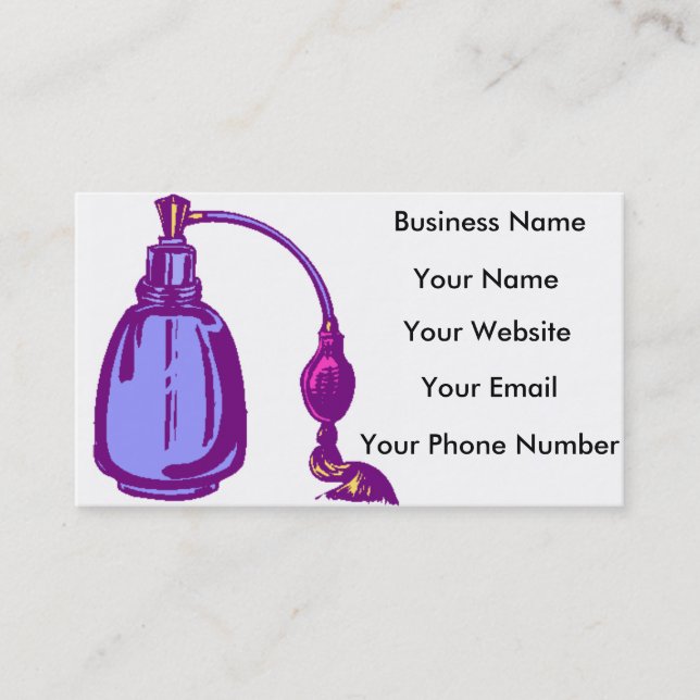 Perfume Business Cards (Front)