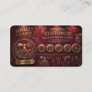 Perfume - Loyalty Local shop Business Card
