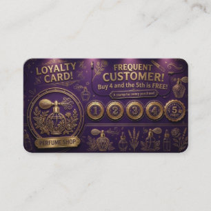 Perfume - Loyalty Local shop Business Card
