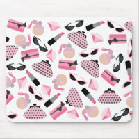 Perfume Purses Sunglasses & Lipstick Mousepad