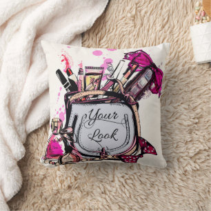 Perfume, Red Lipstick, and a High Heeled Shoe Cushion