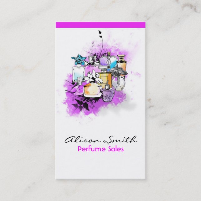 Perfume Sales Business Card (Front)