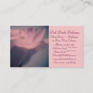Perfume Shop Business Card Template Stationery