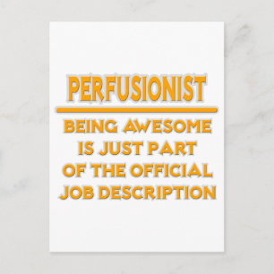 Perfusionist .. Job Description Postcard