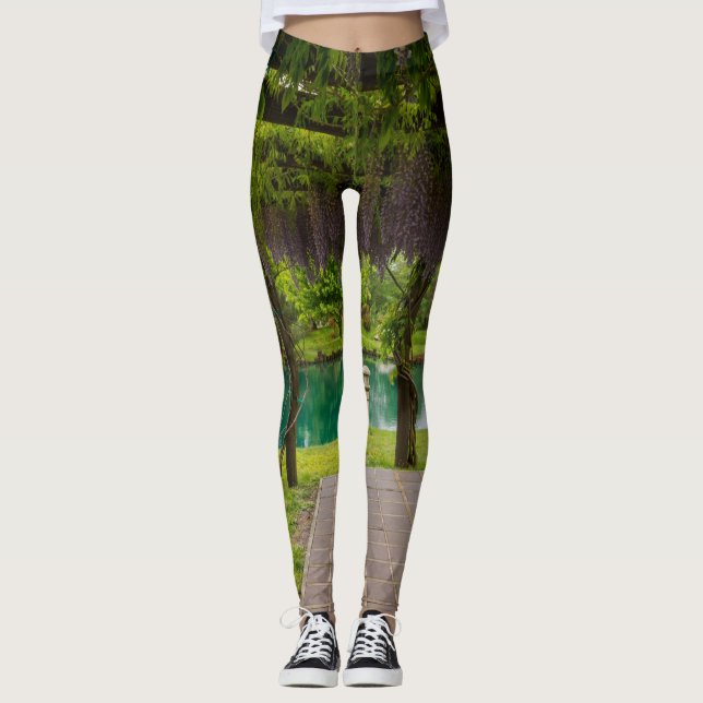 Pergola Of Wisteria Leggings (Front)