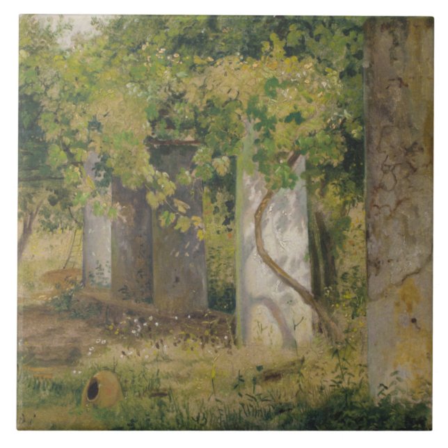 Pergola With Wine Grapes (Vineyard Landscape) Tile (Front)