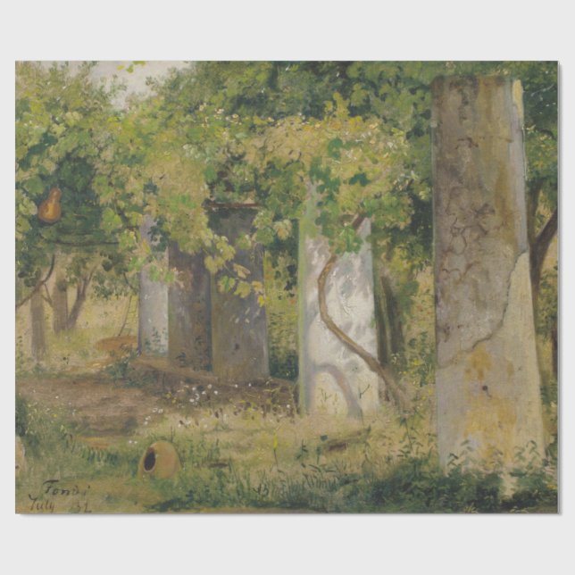 Pergola With Wine Grapes (Vineyard Landscape) Wrapping Paper (Flat)