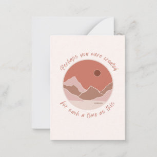 Perhaps You Were Created Blush Pink Christian Card