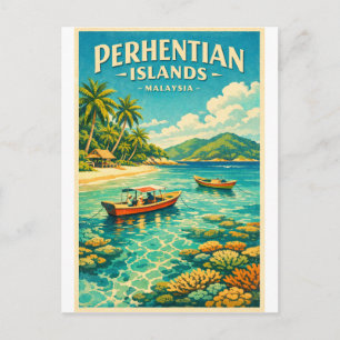 Perhentian Islands, Malaysia, in a vibrant Postcard