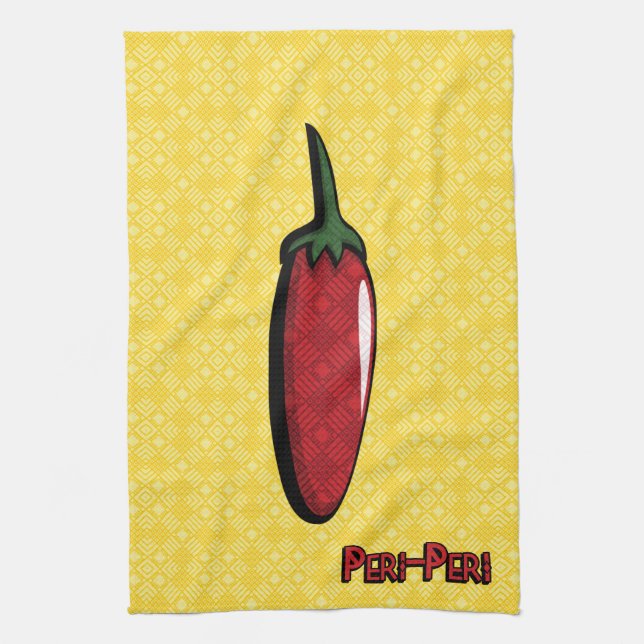 Peri-Peri Chilli Pepper Kitchen Towel (Vertical)