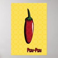 Peri-Peri Chilli Pepper Poster