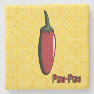 Peri-Peri Chilli Pepper Stone Coaster