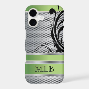 Peridot Green and Silver Metal Mesh