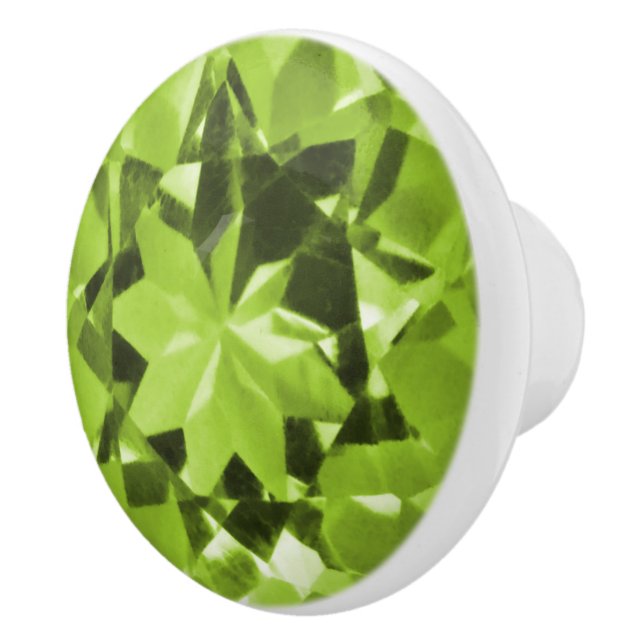 Peridot Illusion Ceramic Knob (Right)