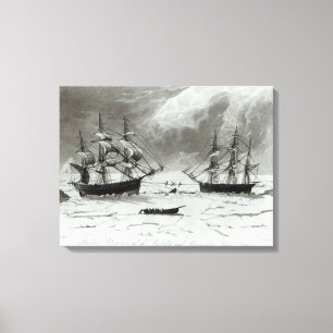 Perilous Situation of the Isabella and Canvas Print