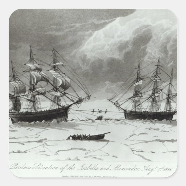 Perilous Situation of the Isabella and Square Sticker (Front)