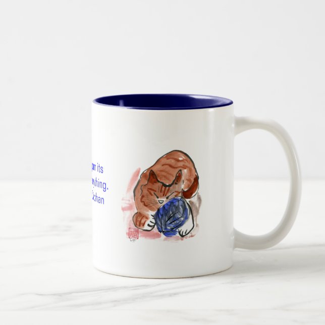 Perils of Knitting - Yarn Attack & Nap Two-Tone Coffee Mug (Right)