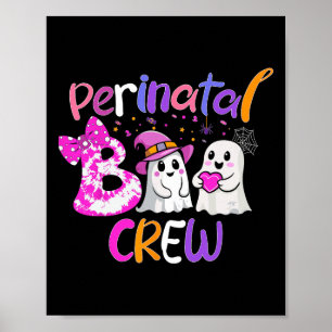 Perinatal Boo Crew Halloween Matching For Nurses  Poster