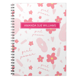 Period / Menstrual Cycle - Your Name /Monogram No Notebook
