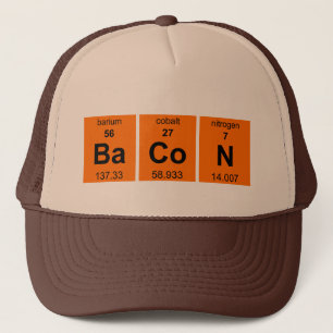 Periodic BaCoN $17.95 (11 colours) Truckers Cap