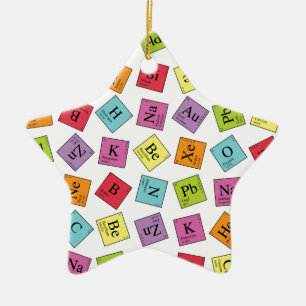Periodic Elements Ceramic Tree Decoration