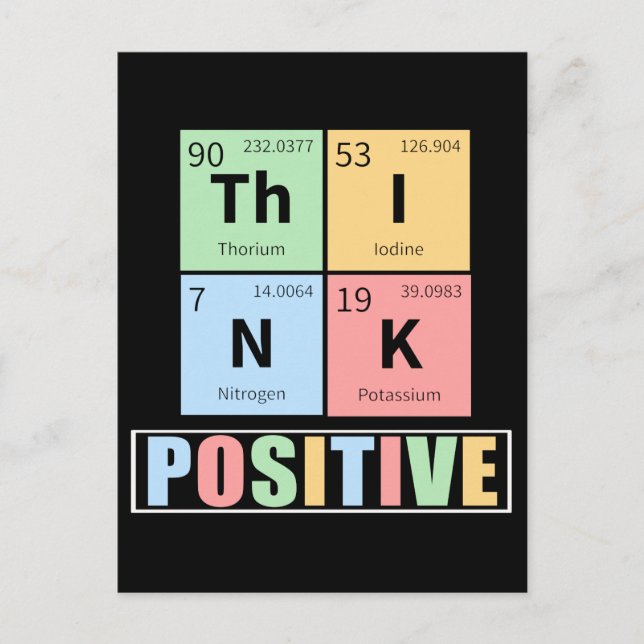 Periodic Elements Scientist Laboratory Chemist Postcard (Front)