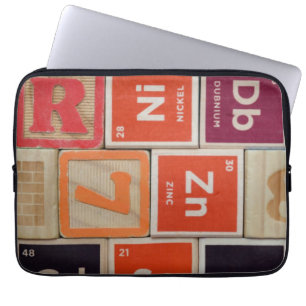Periodic Elements Zinc Science Laptop Sleeve