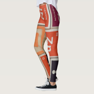 Periodic Elements Zinc Science Leggings