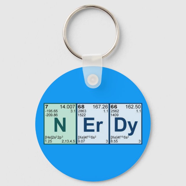periodic nerdy key ring (Front)