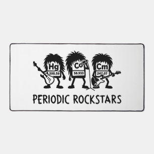 Periodic Rockstars Chemistry Humor Desk Mat