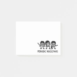 Periodic Rockstars Chemistry Humor Post-it Notes