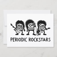 Periodic Rockstars Chemistry Humor