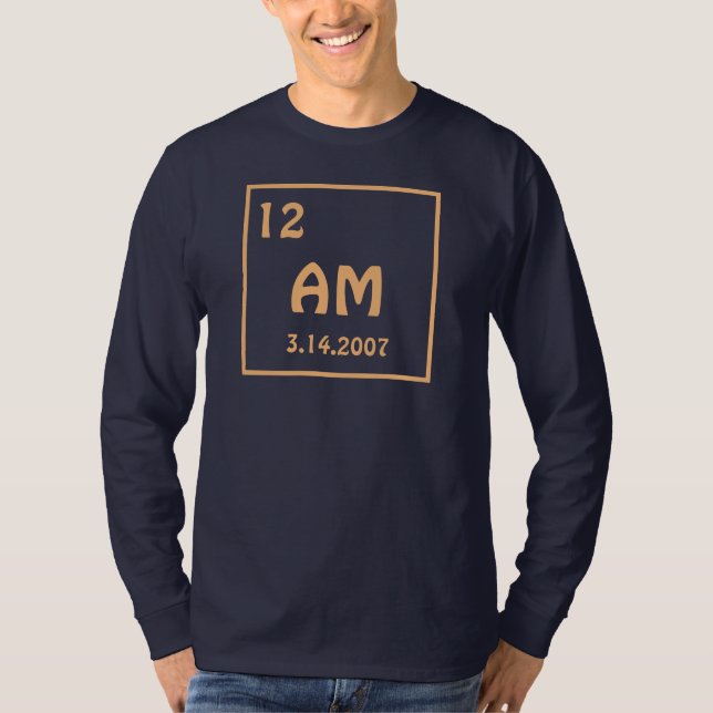 Periodic Scientific Birthday T-Shirt (Front)