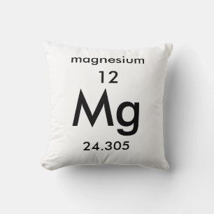 Periodic Table 12 Magnesium Pillow