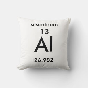Periodic Table 13 Aluminium Pillow