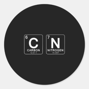 Periodic Table 67 Meme Funny Science Teacher 6 7 B Classic Round Sticker