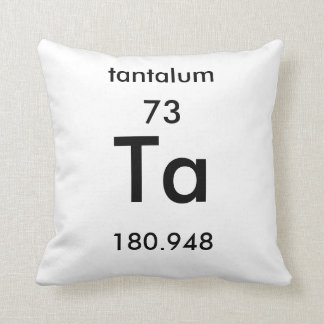 Periodic Table 73 Tantalum Pillow
