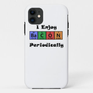 Periodic Table Bacon Science Chemistry Funny iPhone 11 Case
