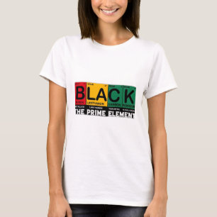 Periodic Table Black The Prime Element Black Histo T-Shirt
