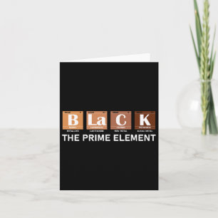 Periodic Table Black The Prime Element Card